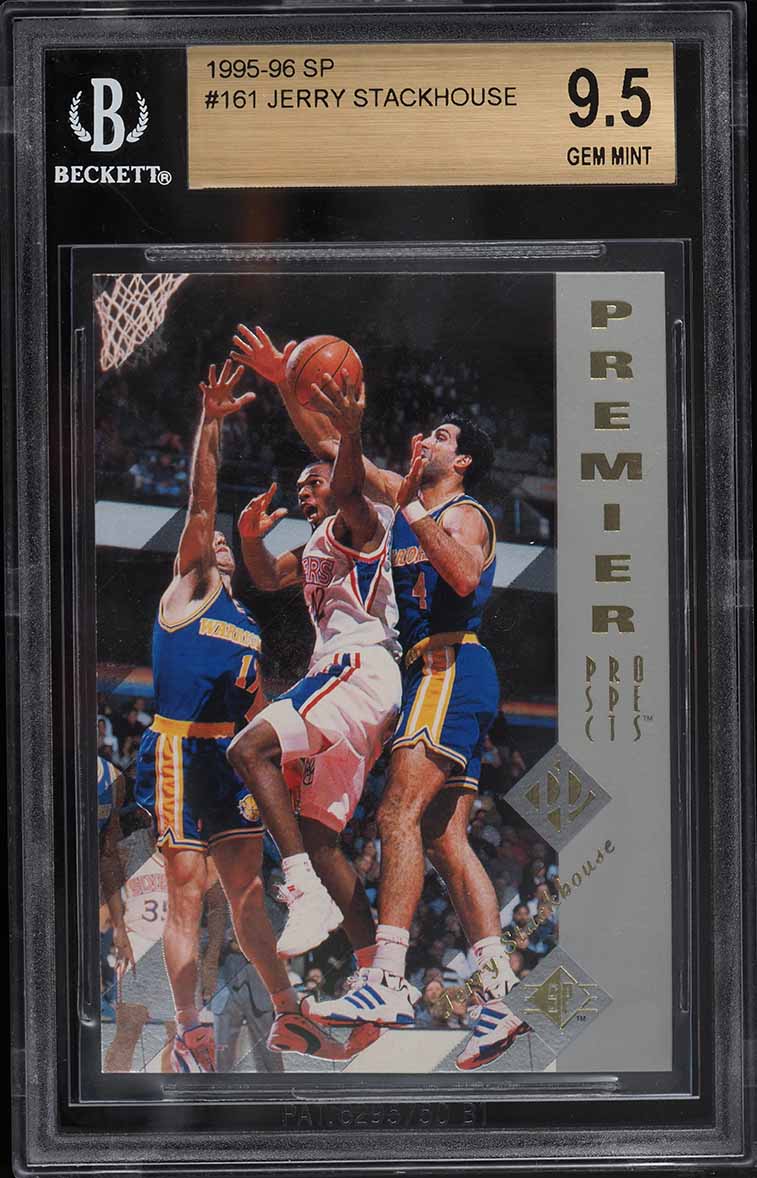 1995 SP Basketball Jerry Stackhouse ROOKIE #161 BGS 9.5 GEM MINT