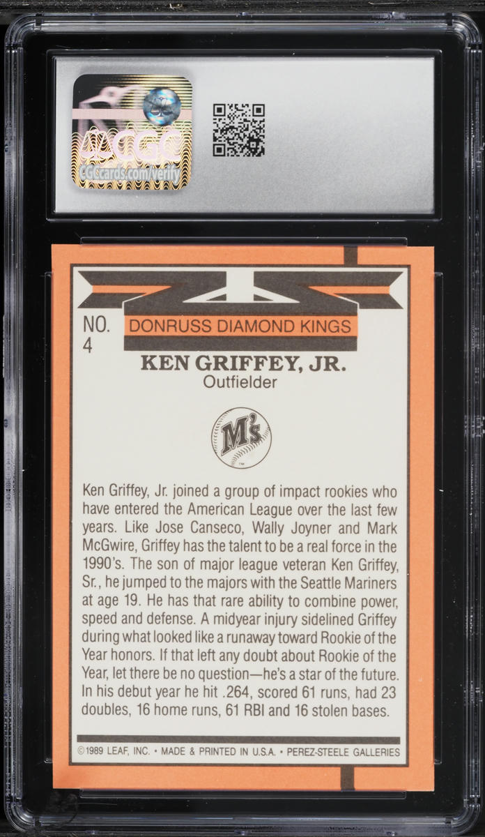 1990 Donruss Ken Griffey Jr. #4 CGC 7 NRMT