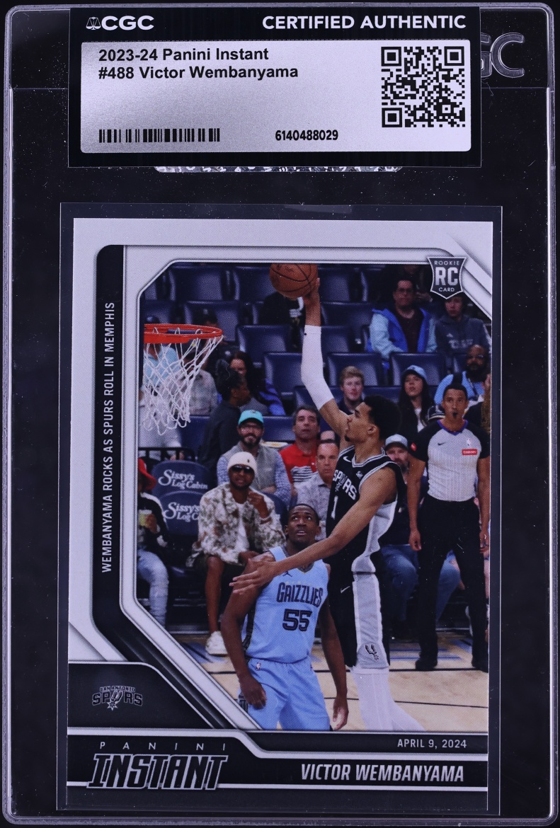 2023 Panini Instant Victor Wembanyama ROOKIE /4444 #488 CGC AUTH