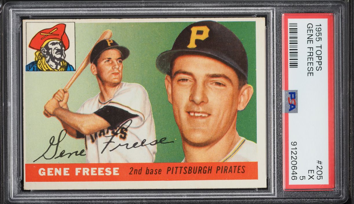 1955 Topps Gene Freese ROOKIE #205 PSA 5 EX