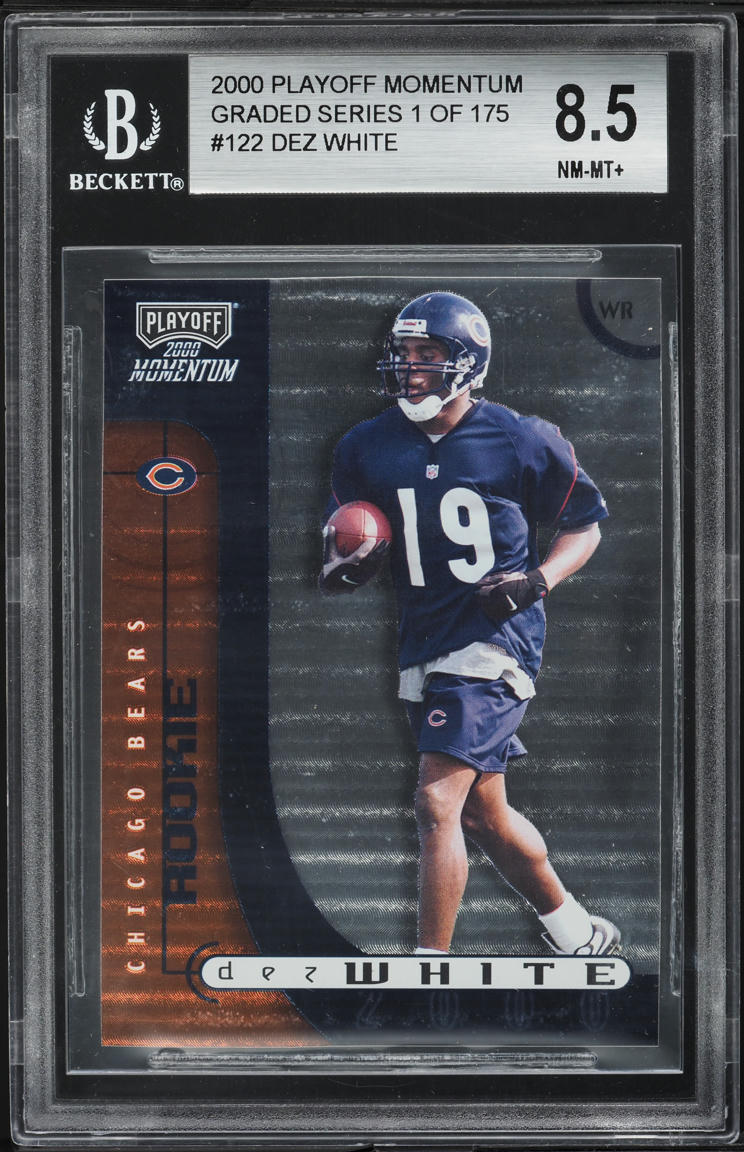 2000 Playoff Momentum Graded Dez White ROOKIE /750 #122 BGS 8.5 NM-MT+
