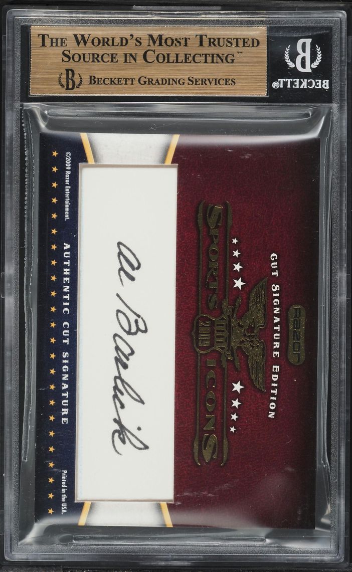 2009 Razor Sports Icons Cut Signature Edition Louis Aparicio & Al Barlick AUTO BGS AUTH