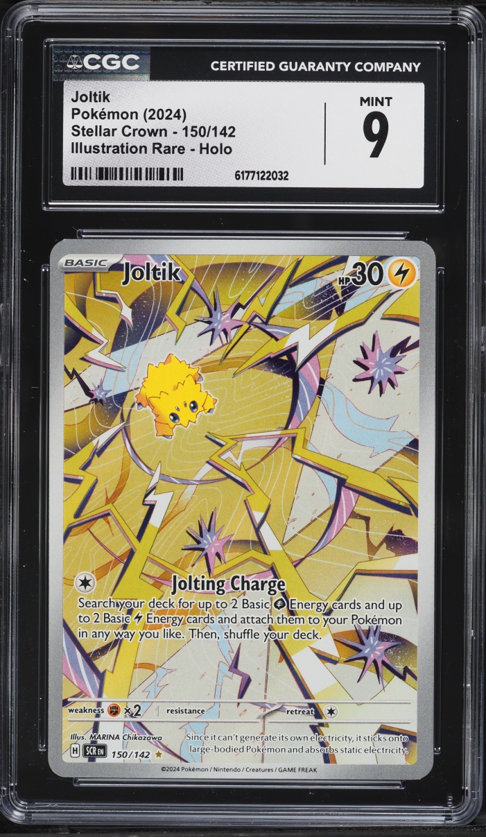 2024 Pokemon Scarlet & Violet Stellar Crown IR Joltik #150 CGC 9 MINT