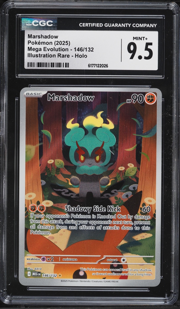 2025 Pokemon Mega Evolution IR Marshadow #146 CGC 9.5 MINT+