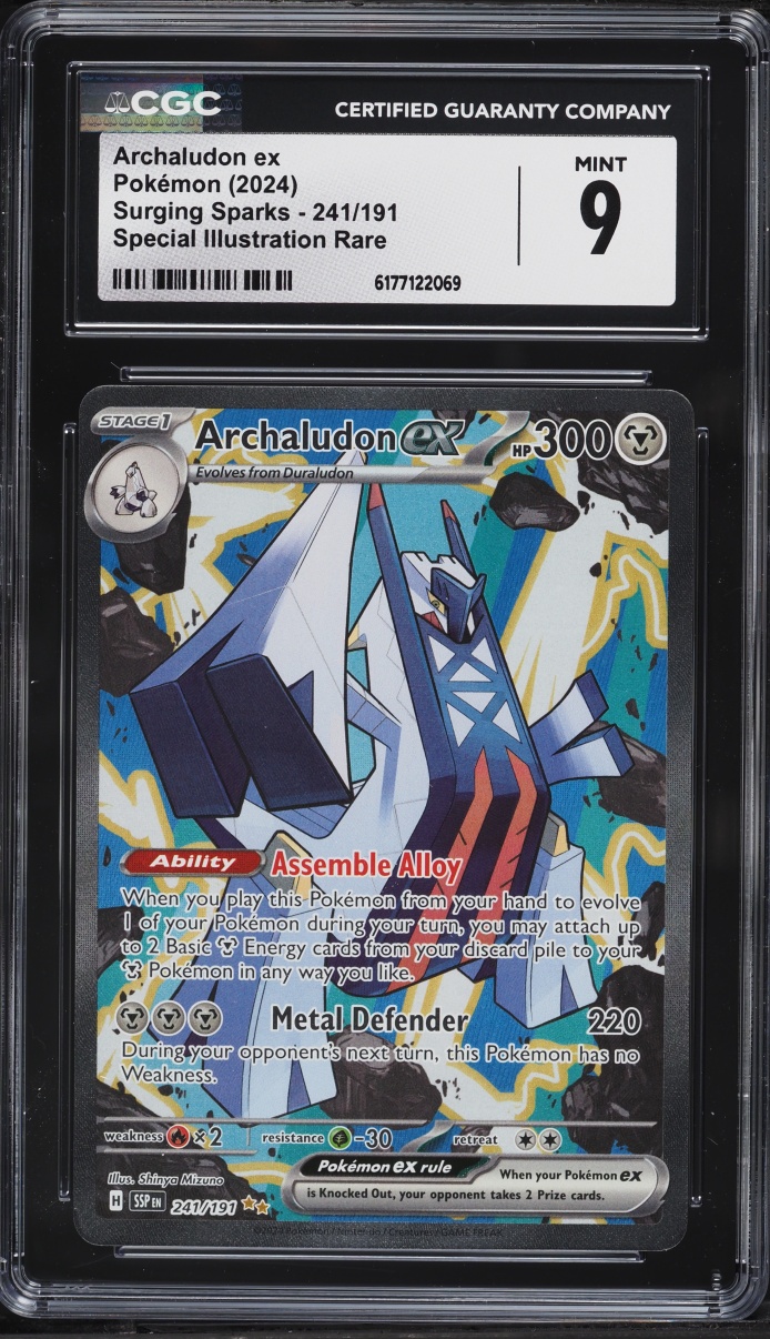 2024 Pokemon Scarlet & Violet Surging Sparks SIR Archaludon Ex #241 CGC 9 MINT