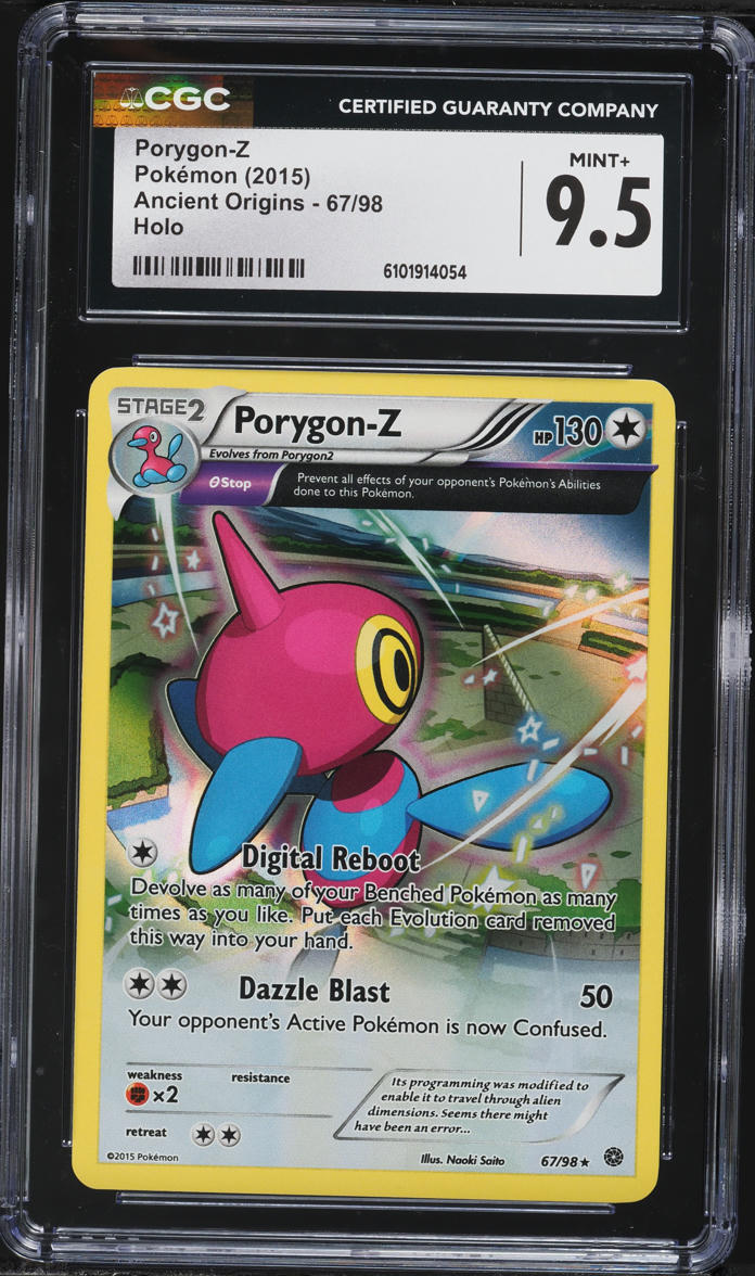 2015 Pokemon XY Ancient Origins Porygon-Z #67 CGC 9.5 MINT+
