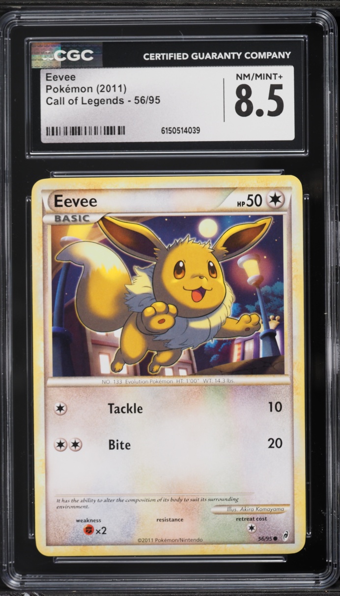 2011 Pokemon Call Of Legends Eevee #56 CGC 8.5 NM-MT+
