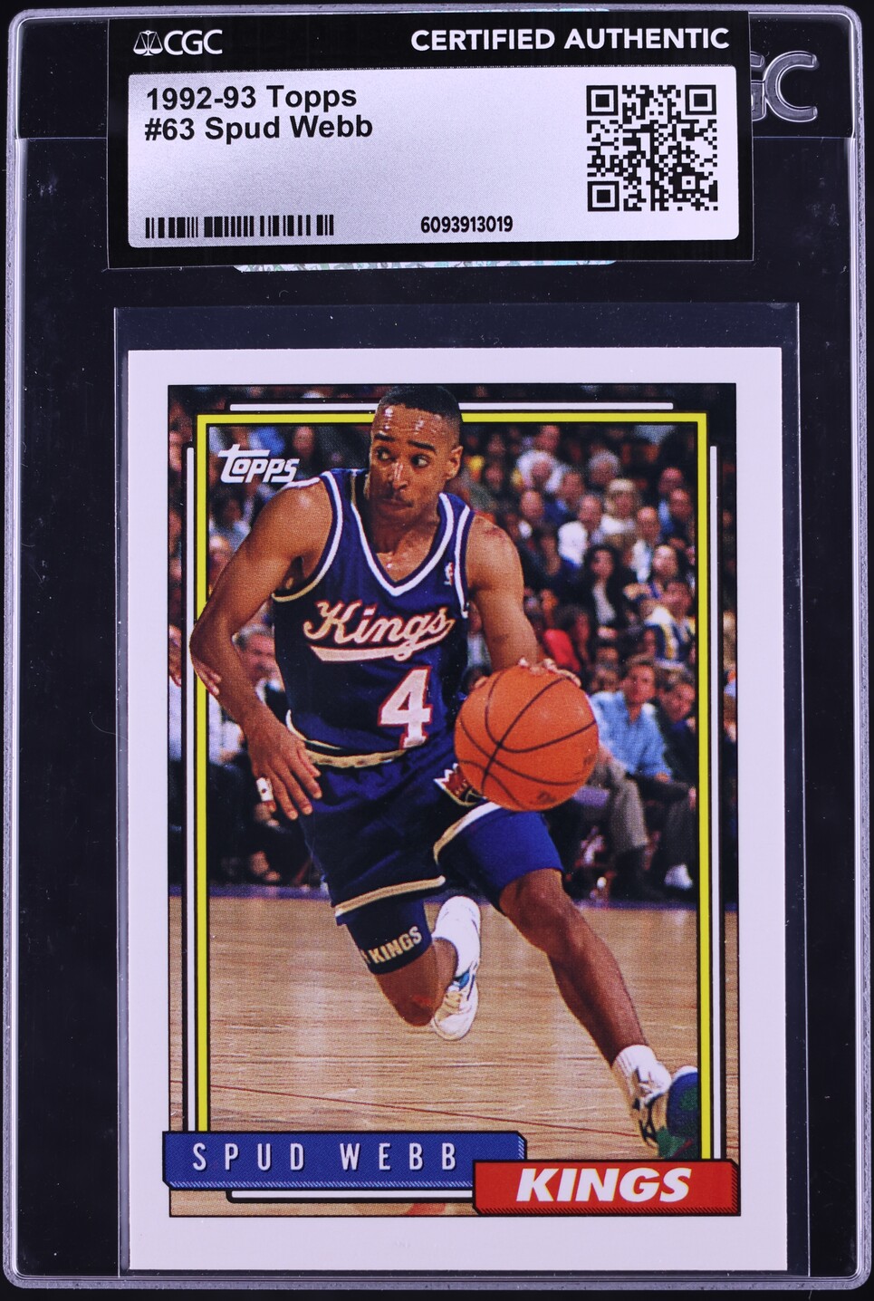 1992 Topps Spud Webb #63 CGC AUTH