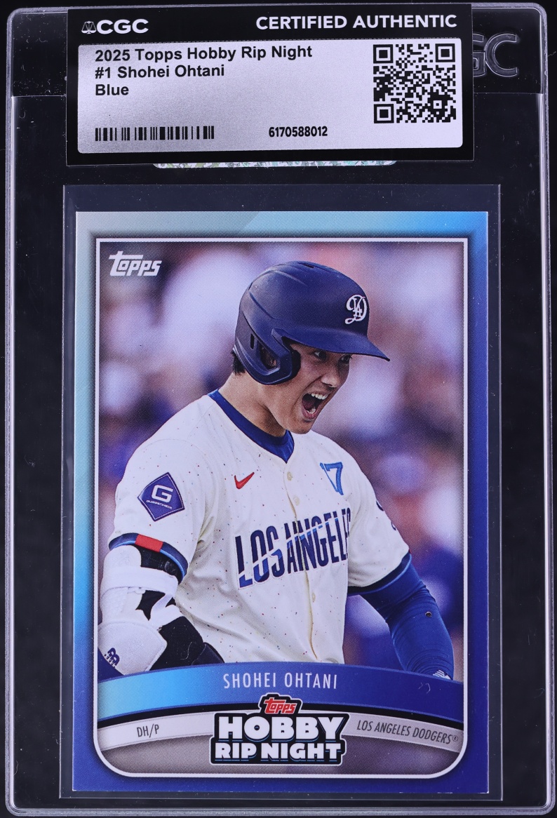 2025 Topps Hobby Rip Night Blue Shohei Ohtani #1 CGC AUTH