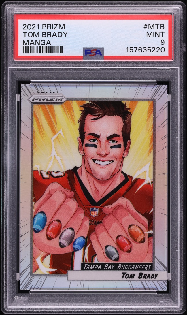 2021 Panini Prizm Manga Tom Brady #M-TB PSA 9 MINT
