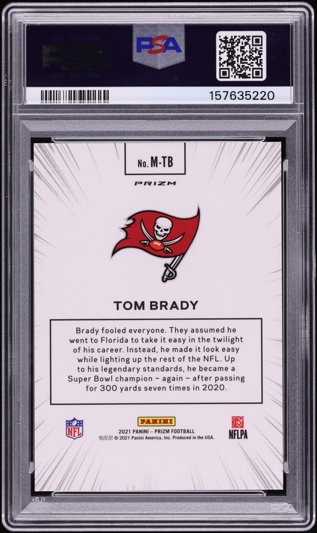 2021 Panini Prizm Manga Tom Brady #M-TB PSA 9 MINT