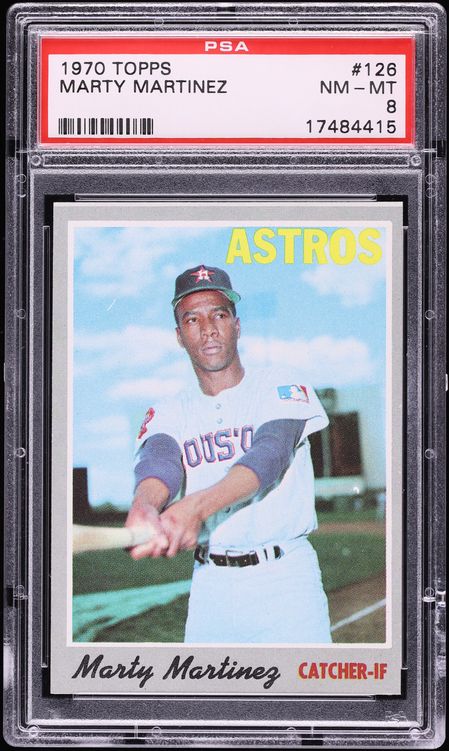 1970 Topps Marty Martinez #126 PSA 8 NM-MT