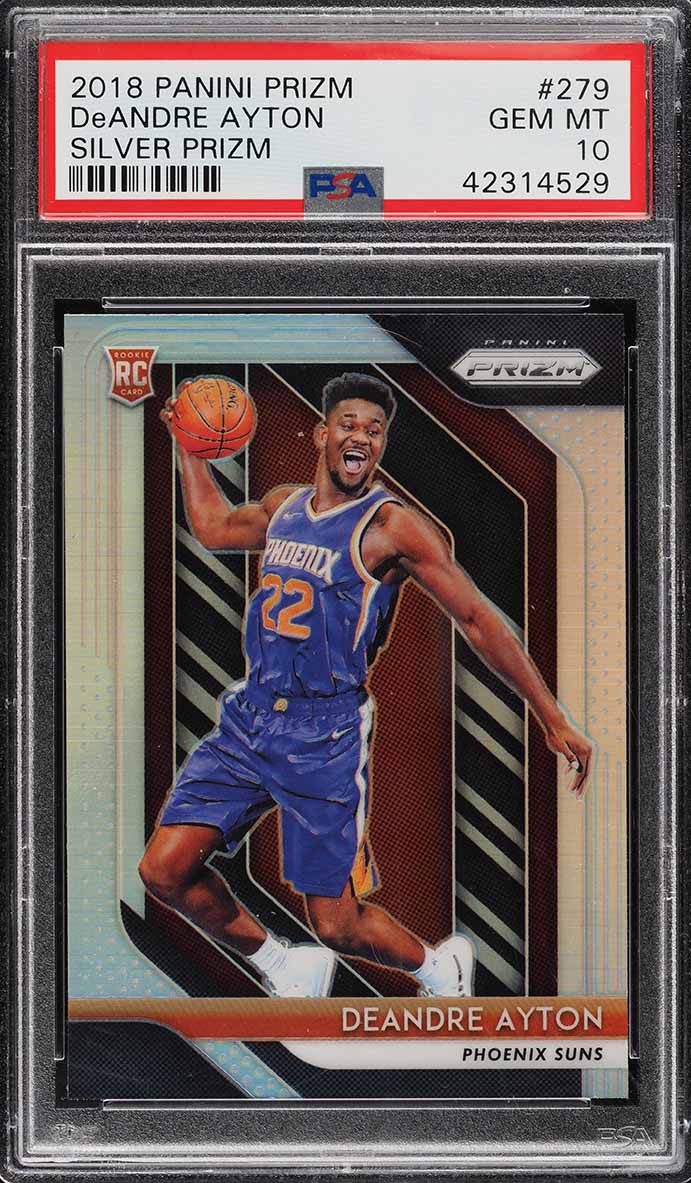 2018 Panini Prizm Silver DeAndre Ayton ROOKIE #279 PSA 10 GEM MINT