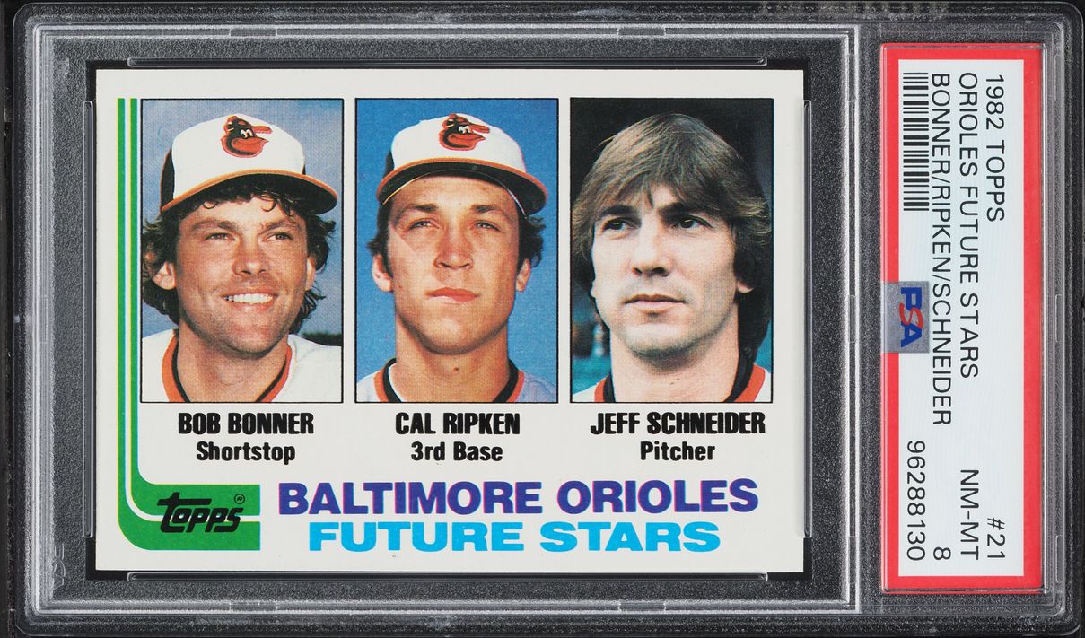 1982 Topps Cal Ripken Jr. ROOKIE #21 PSA 8 NM-MT