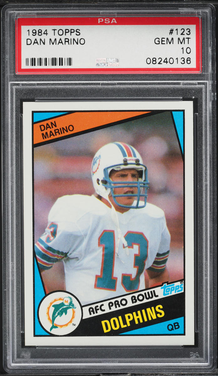 1984 Topps Football Dan Marino ROOKIE #123 PSA 10 GEM MINT