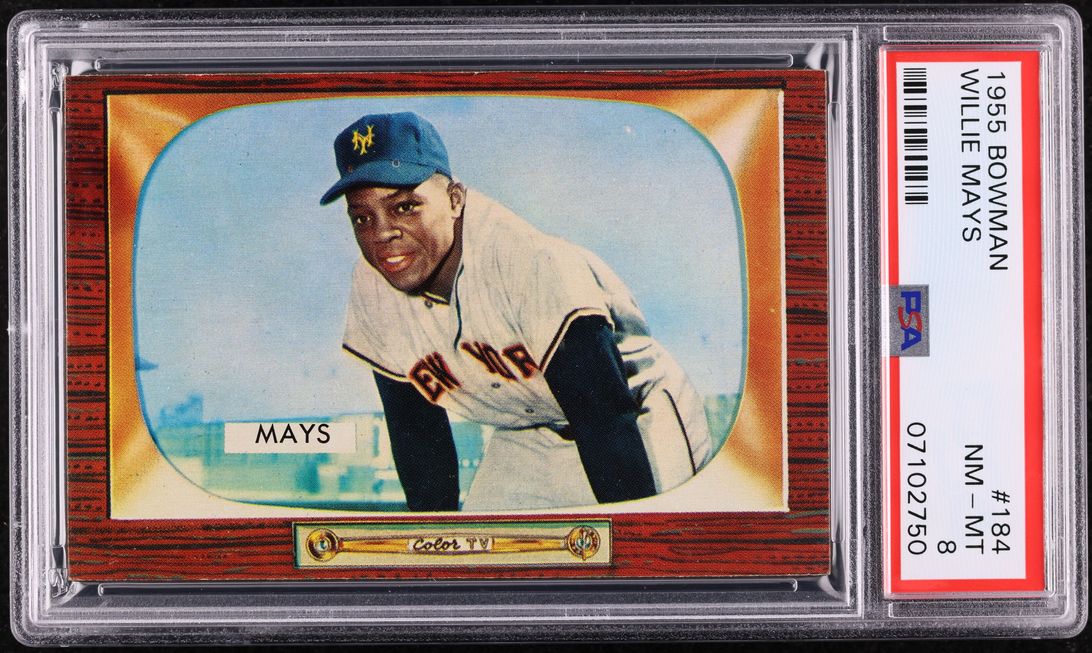 1955 Bowman Willie Mays #184 PSA 8 NM-MT