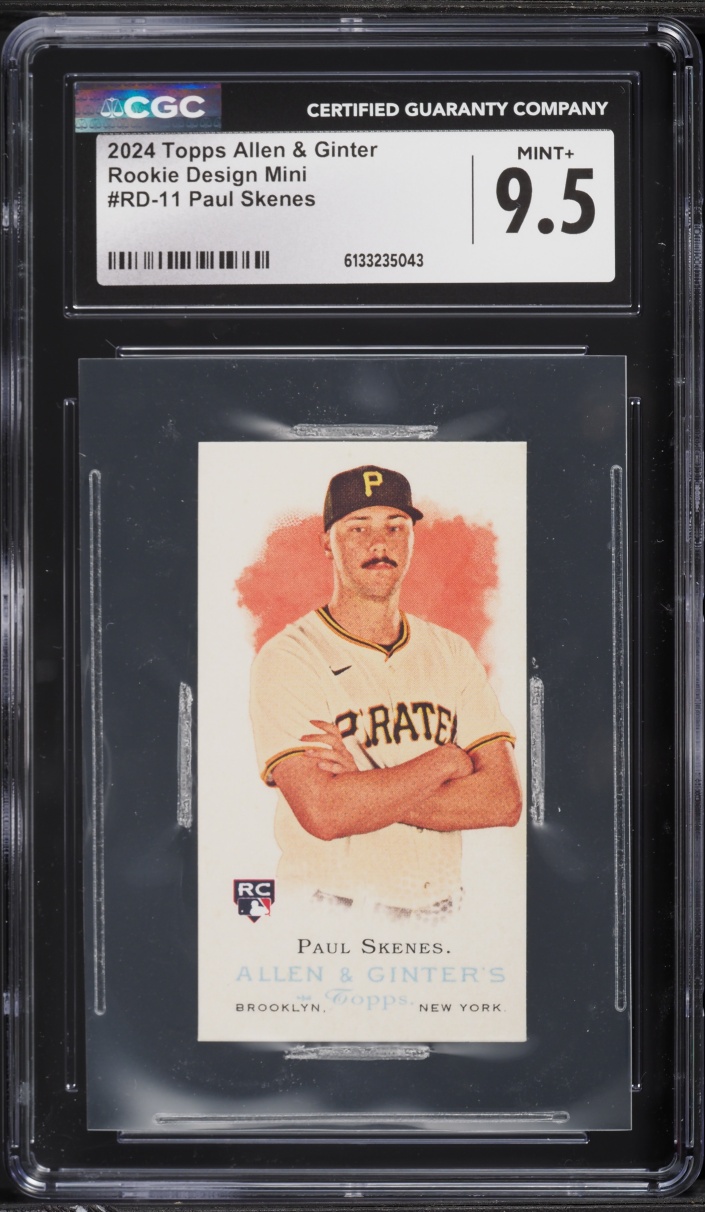 2024 Topps Allen & Ginter Mini Paul Skenes ROOKIE #RD-11 CGC 9.5 MINT+