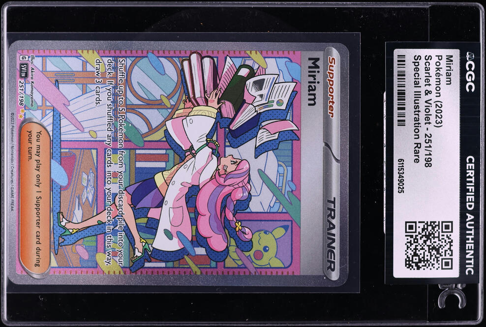 2023 Pokemon Scarlet & Violet SIR Miriam #251 CGC AUTH