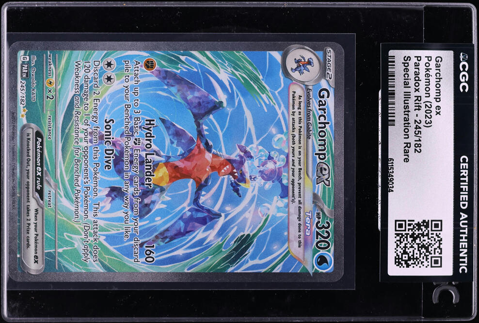 2023 Pokemon Scarlet & Violet Paradox Rift SIR Garchomp ex #245 CGC AUTH