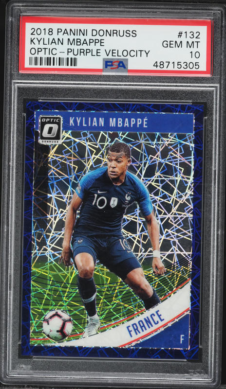 2018 Panini Prizm World Cup Red Mosaic Kylian Mbappe ROOKIE #80
