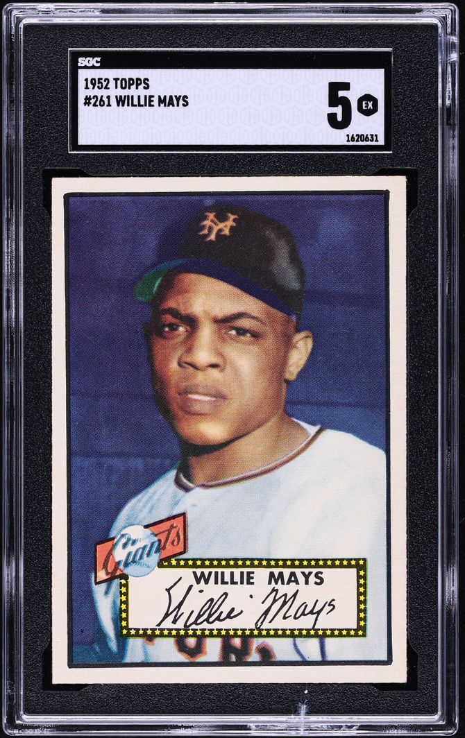 1952 Topps Willie Mays #261 SGC 5 EX