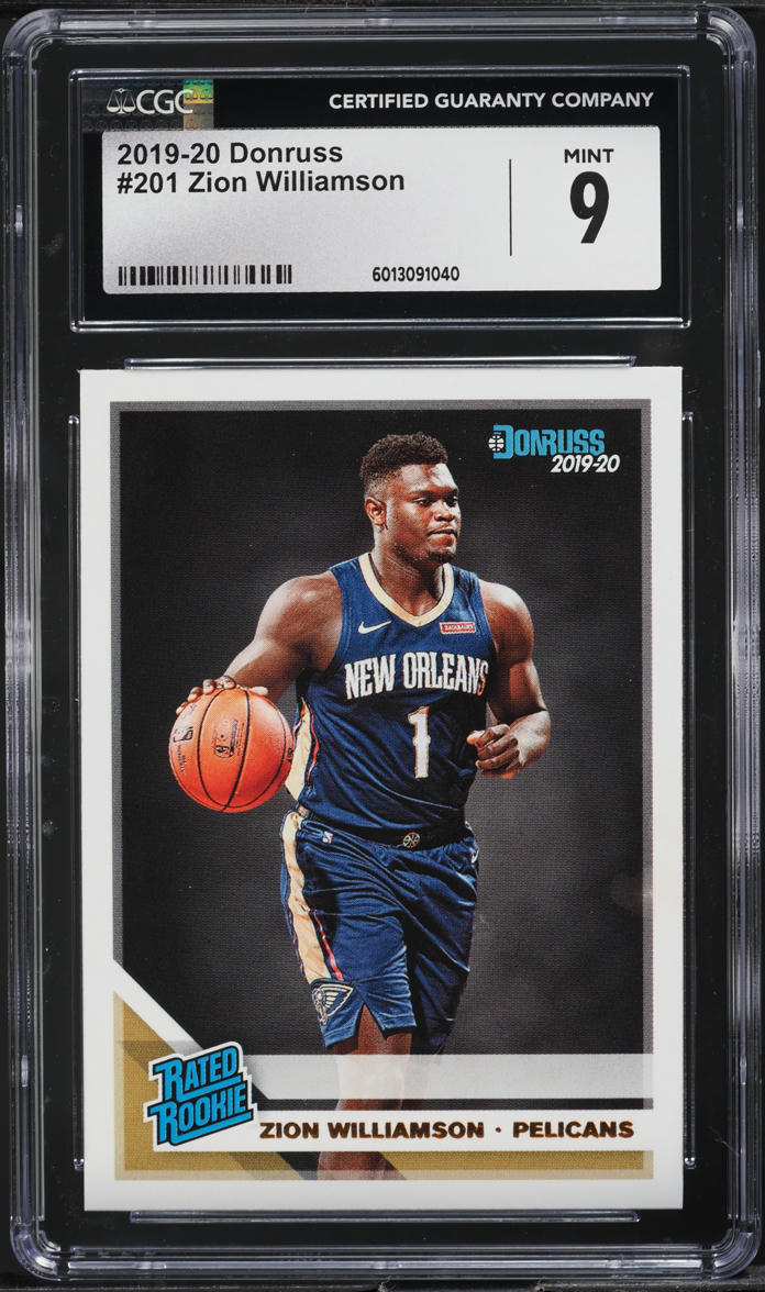 2019 Donruss Basketball Zion Williamson ROOKIE #201 CGC 9 MINT