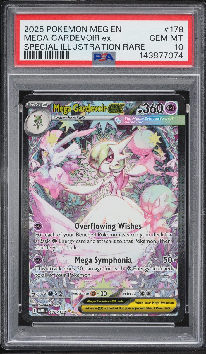 2025 Pokemon Mega Evolution SIR Mega Gardevoir Ex #178 PSA 10 GEM MINT