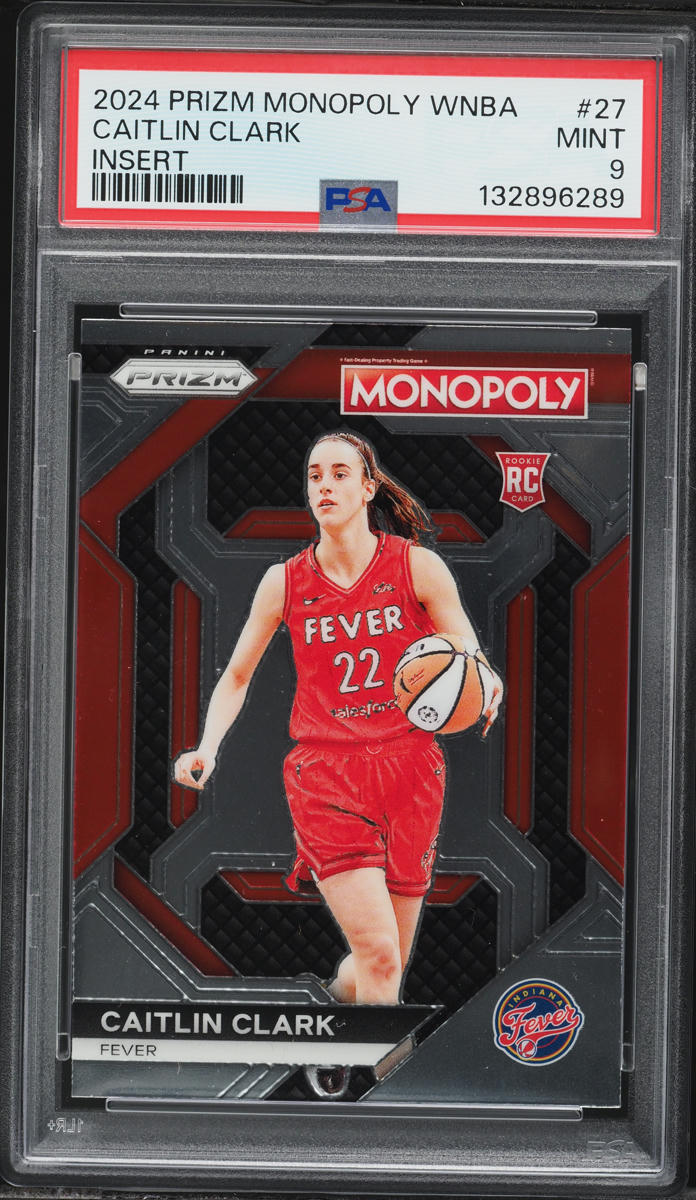 2024 Panini Prizm Monopoly WNBA Insert Caitlin Clark ROOKIE #WNBA27 PSA 9 MINT