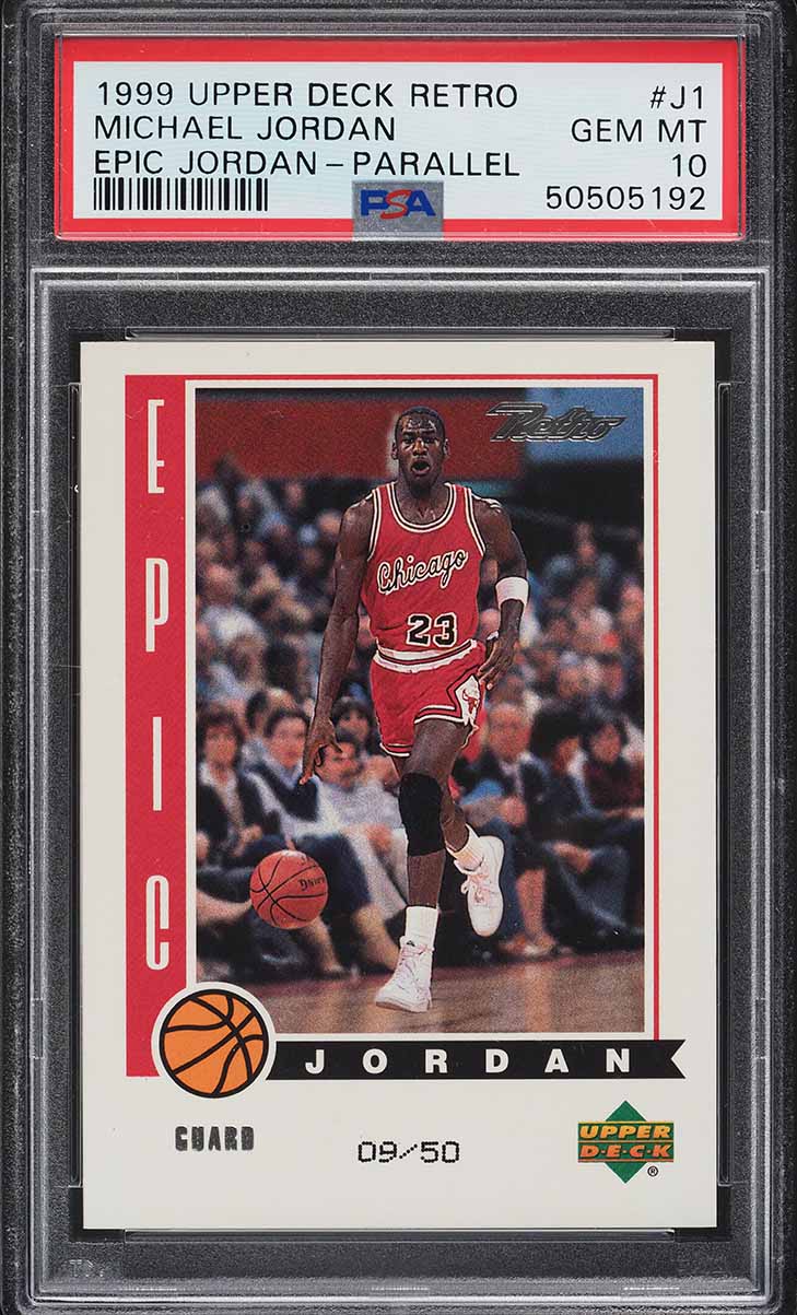 1999 Upper Deck Retro Epic Parallel Michael Jordan /50 #J1 PSA 10 GEM MINT