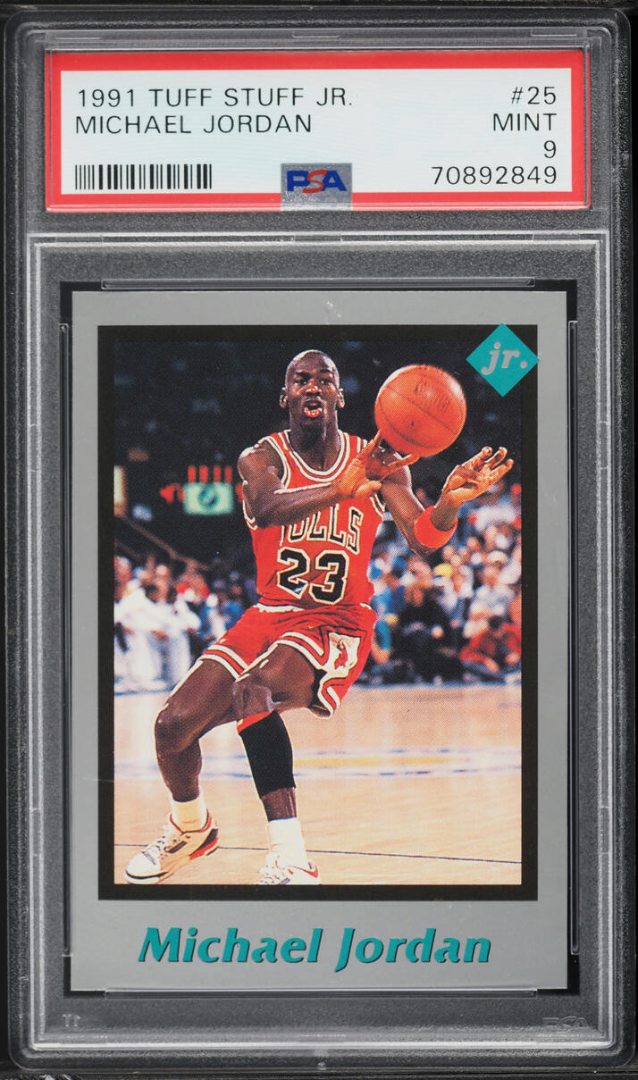 1991 Tuff Stuff Jr. Michael Jordan #25 PSA 9 MINT
