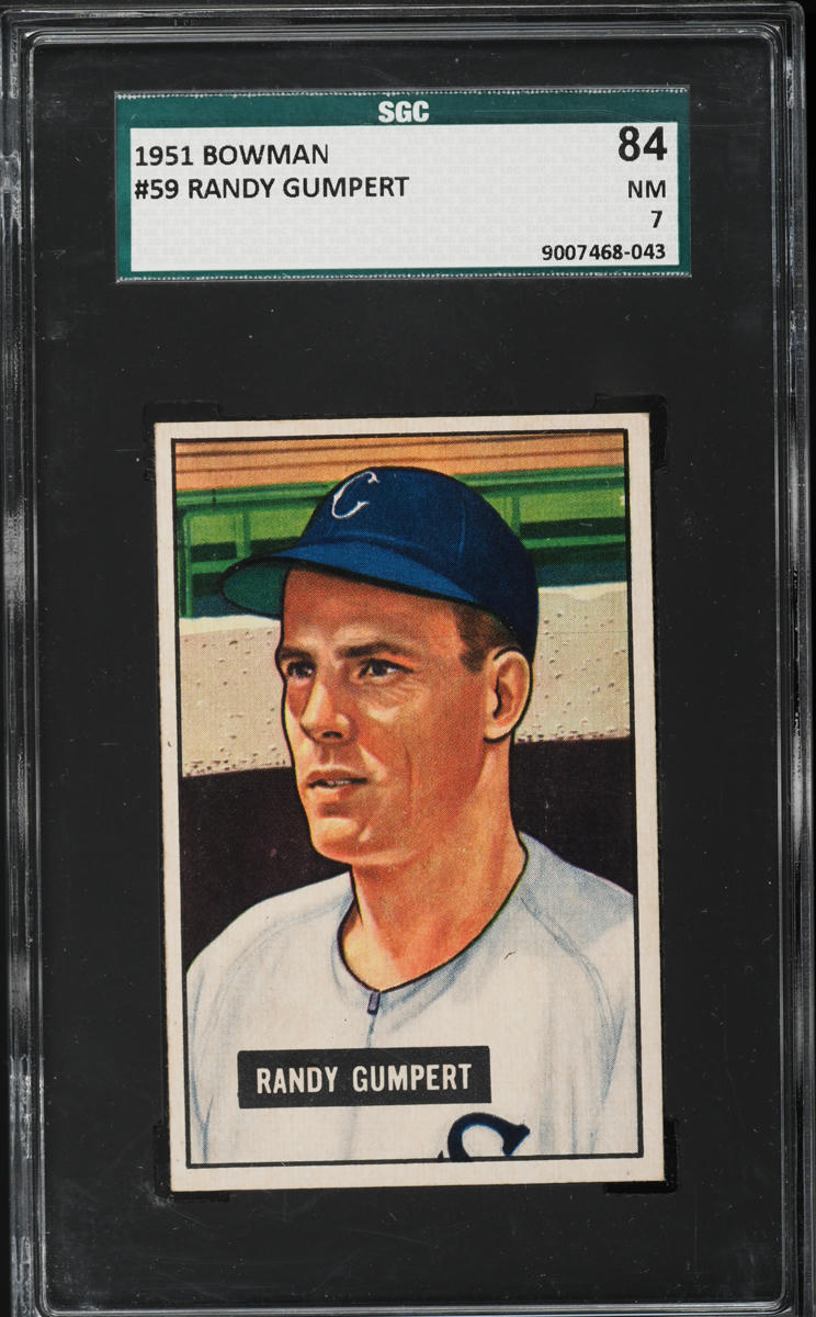 1951 Bowman Randy Gumpert #59 SGC 7 NRMT