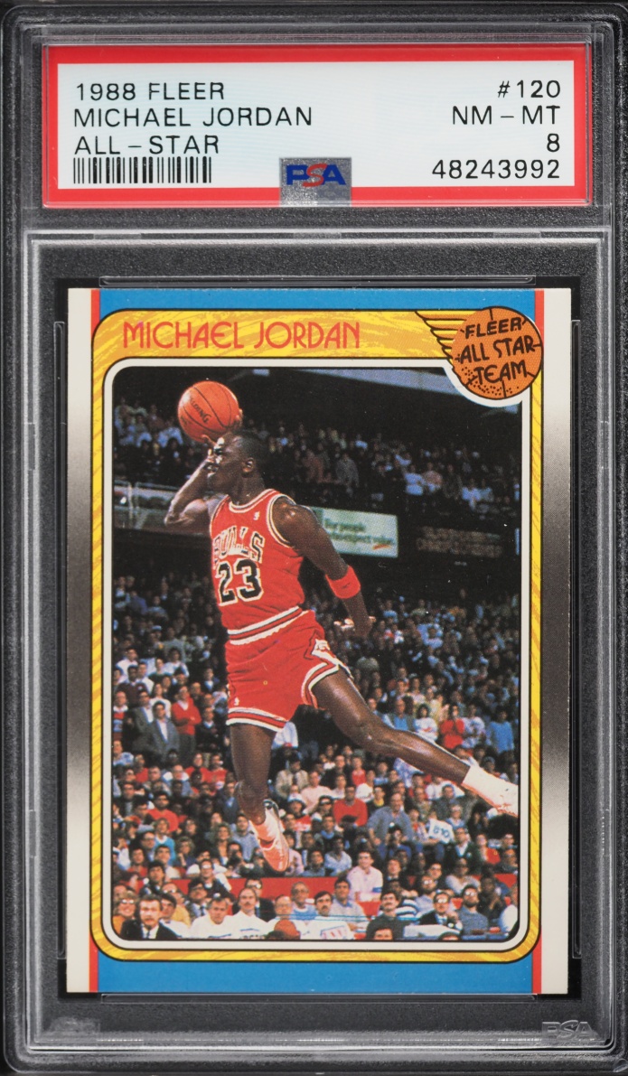 1988 Fleer All-Star Michael Jordan #120 PSA 8 NM-MT