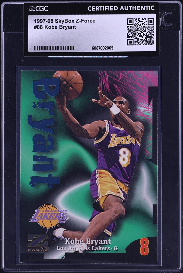 1996 Z-Force Z-Peat Zebut Kobe Bryant ROOKIE #3 BGS 9.5 GEM