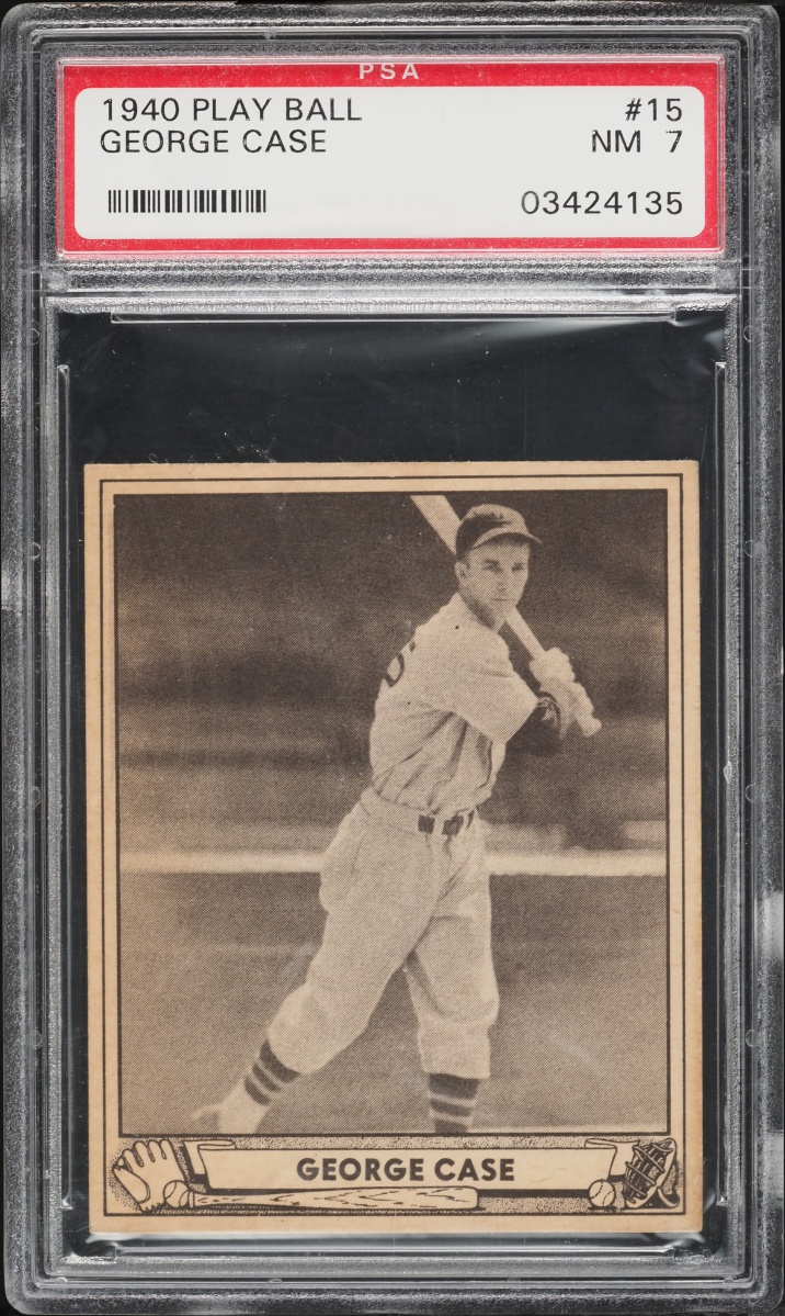 1940 Play Ball George Case #15 PSA 7 NRMT