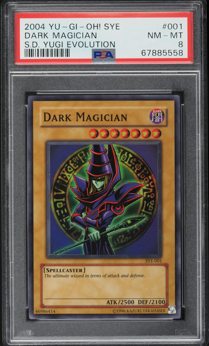 2004 Yu-Gi-Oh! Starter Deck Yugi Evolution Dark Magician #SYE-001 PSA 8 NM-MT