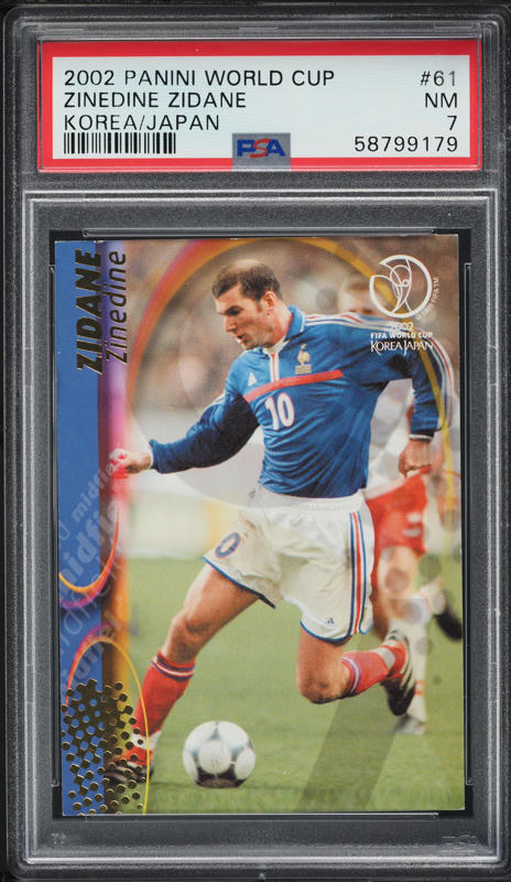 1997 Panini Calcio '98 Zinedine Zidane #64 PSA 9 MINT on Fanatics