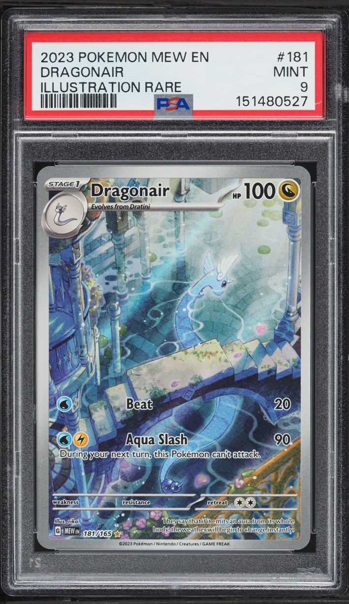 2023 Pokemon Scarlet & Violet 151 IR Dragonair #181 PSA 9 MINT