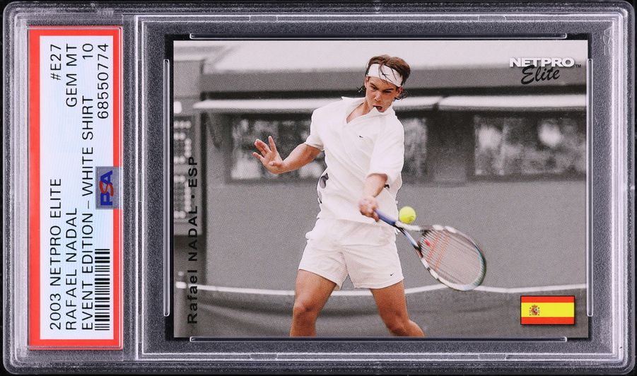 2003 Netpro Elite Event Edition Roger Federer ROOKIE #E3 PSA