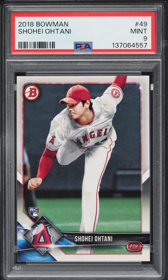 2018 Bowman Shohei Ohtani ROOKIE #49 PSA 9 MINT