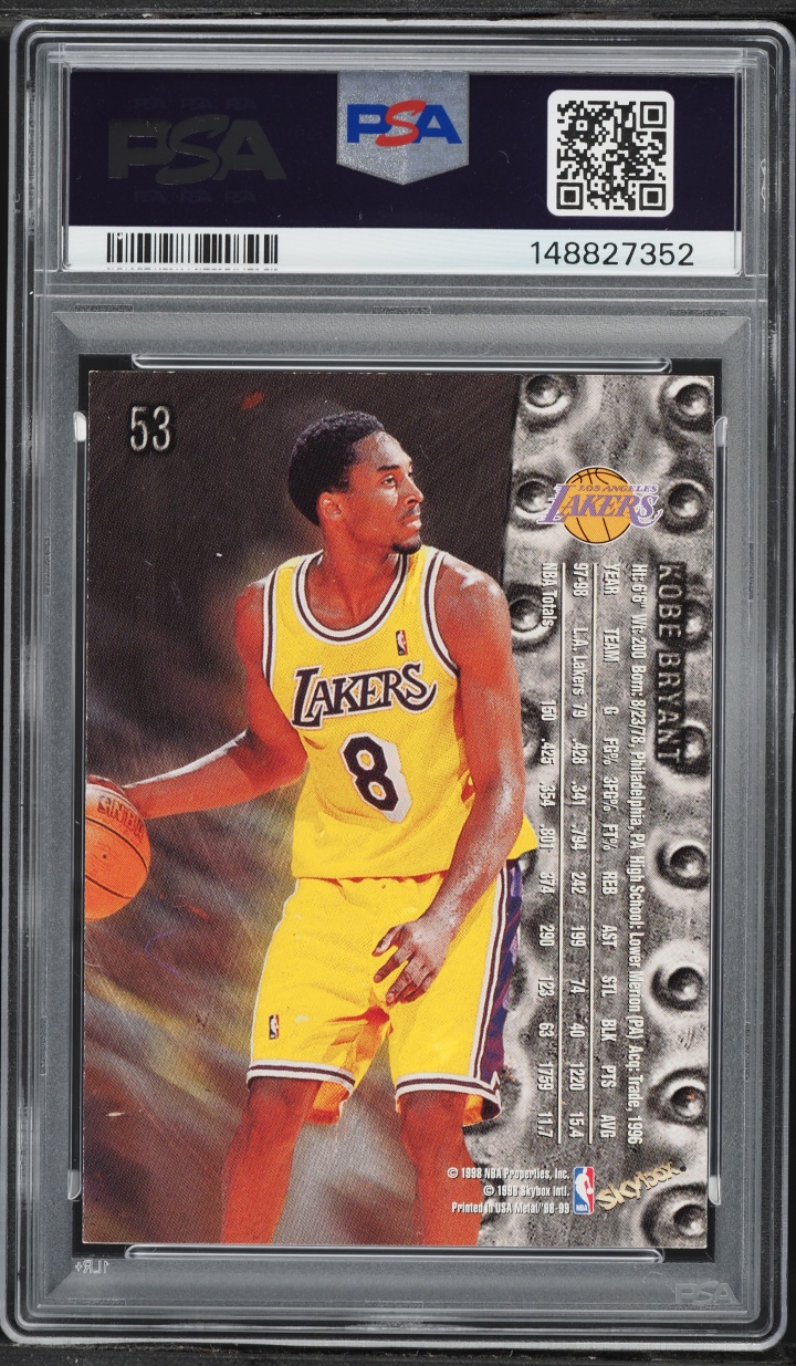 1998 Metal Universe Kobe Bryant #53 PSA 7 NRMT