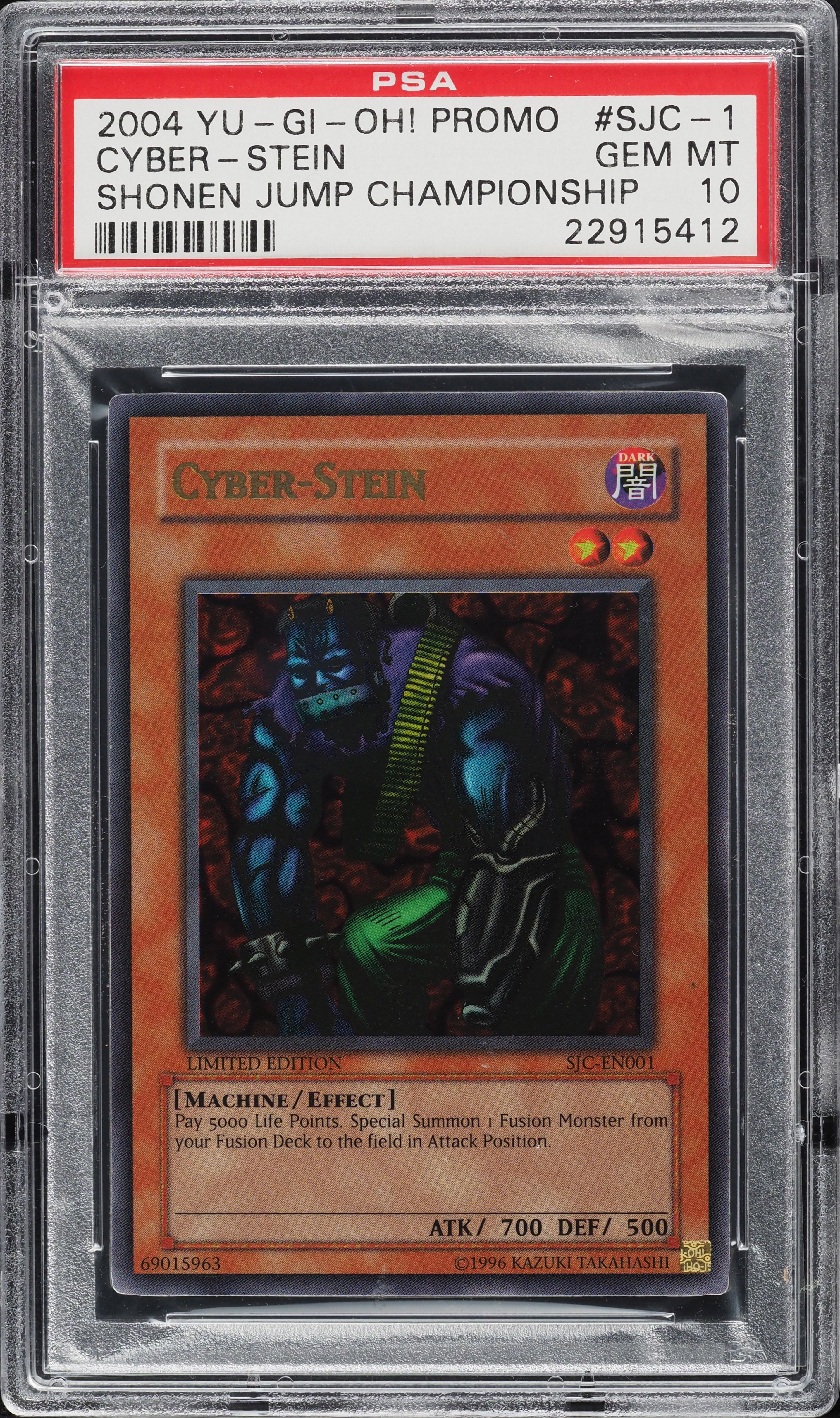 2004 Yu-Gi-Oh! Shonen Jump Championship Cyber-Stein #SJC-EN001 PSA