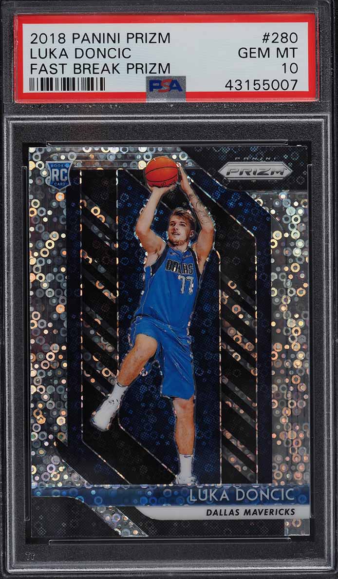 2018 Panini Prizm Fast Break Luka Doncic ROOKIE #280 PSA 10 GEM MINT