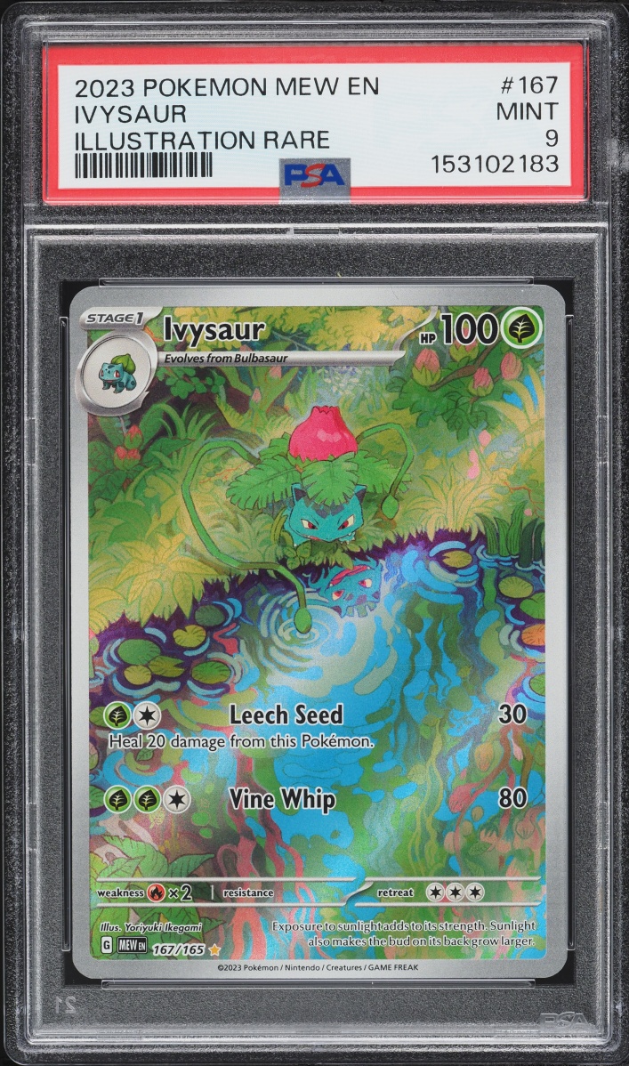 2023 Pokemon Scarlet & Violet 151 IR Ivysaur #167 PSA 9 MINT