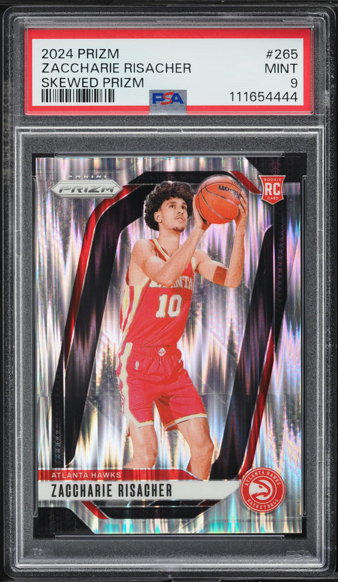 2024 Panini Prizm Skewed Zaccharie Risacher ROOKIE /249 #265 PSA 9 MINT