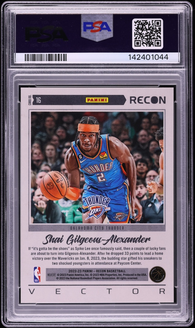 2022 Panini Recon Vector Shai Gilgeous-Alexander #16 PSA 9 MINT