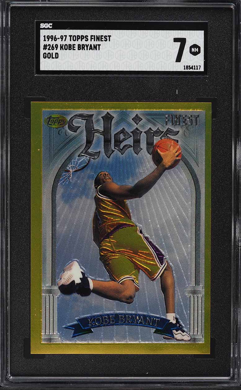 1996 Finest Gold Kobe Bryant ROOKIE #269 SGC 7 NRMT on