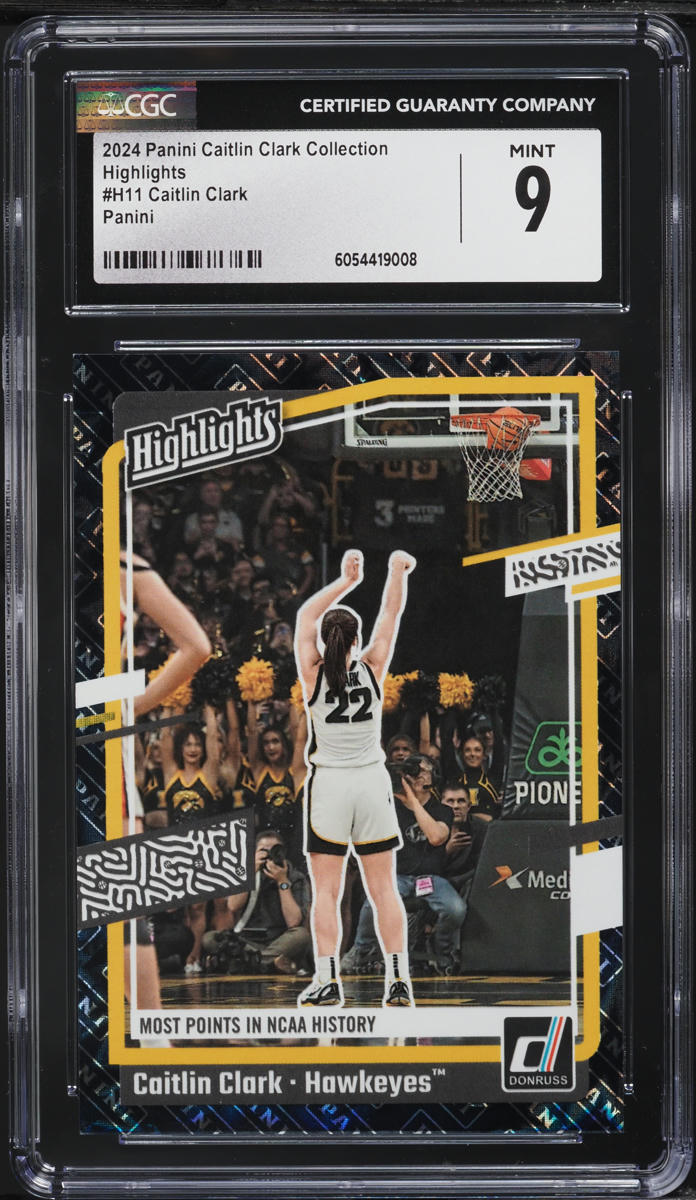 2024 Panini Collection Highlights Panini Caitlin Clark ROOKIE #H11 CGC 9 MINT