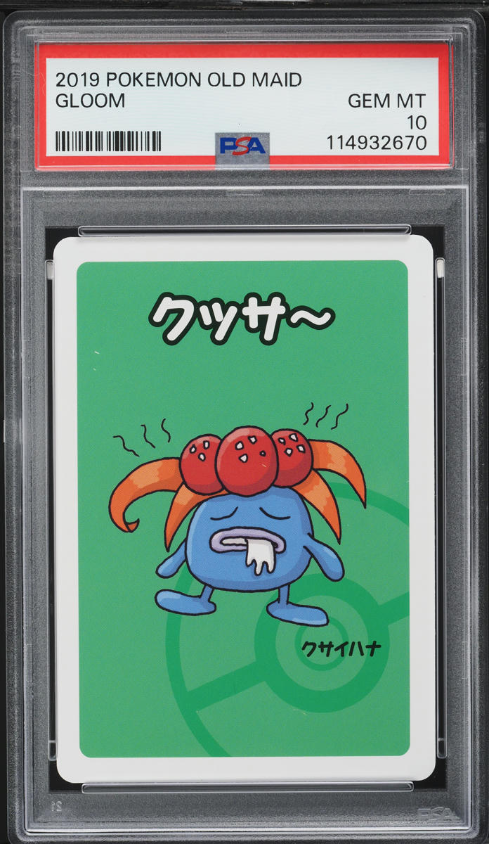 2019 Pokemon Japanese Playing Cards Old Maid Gloom PSA 10 GEM MINT