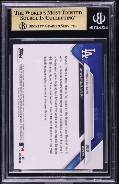 2025 Topps Now Shohei Ohtani #906 BGS 10 PRISTINE