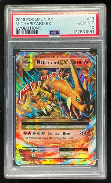 2016 Pokemon XY Evolutions #13/108 Mega Charizard Holo PSA 10